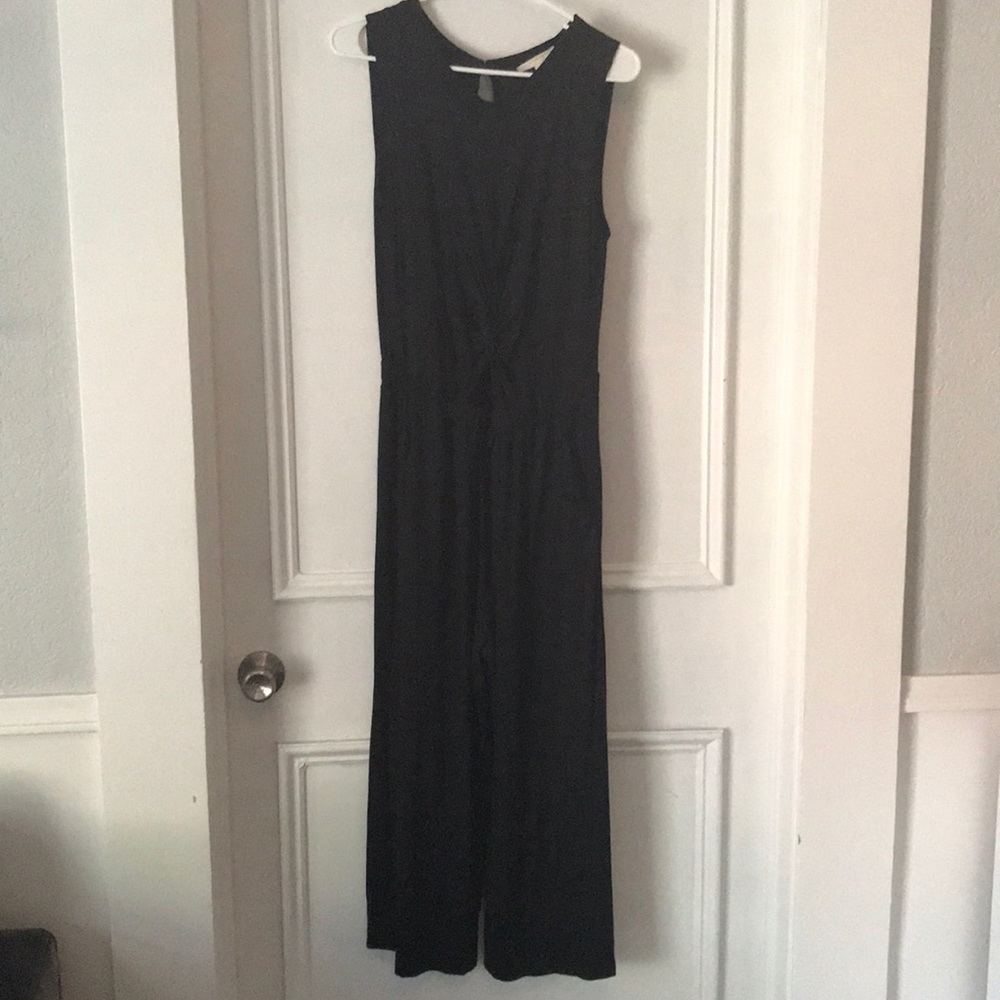 Cropped jump suit with pockets